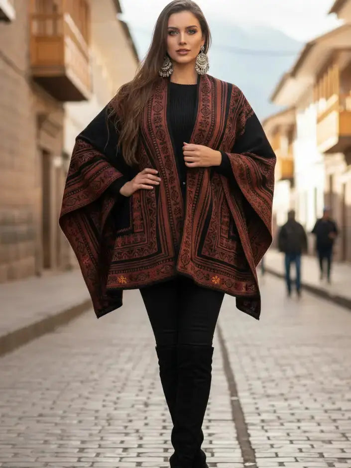 Alpaca Cape - Double Sided Grace Alpaca Dreams LLC