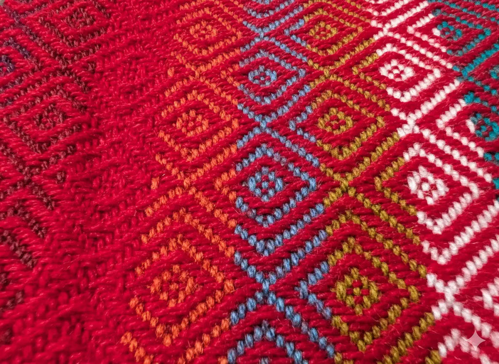 Striped Percy Alpaca Throw Blanket Alpaca Dreams LLC